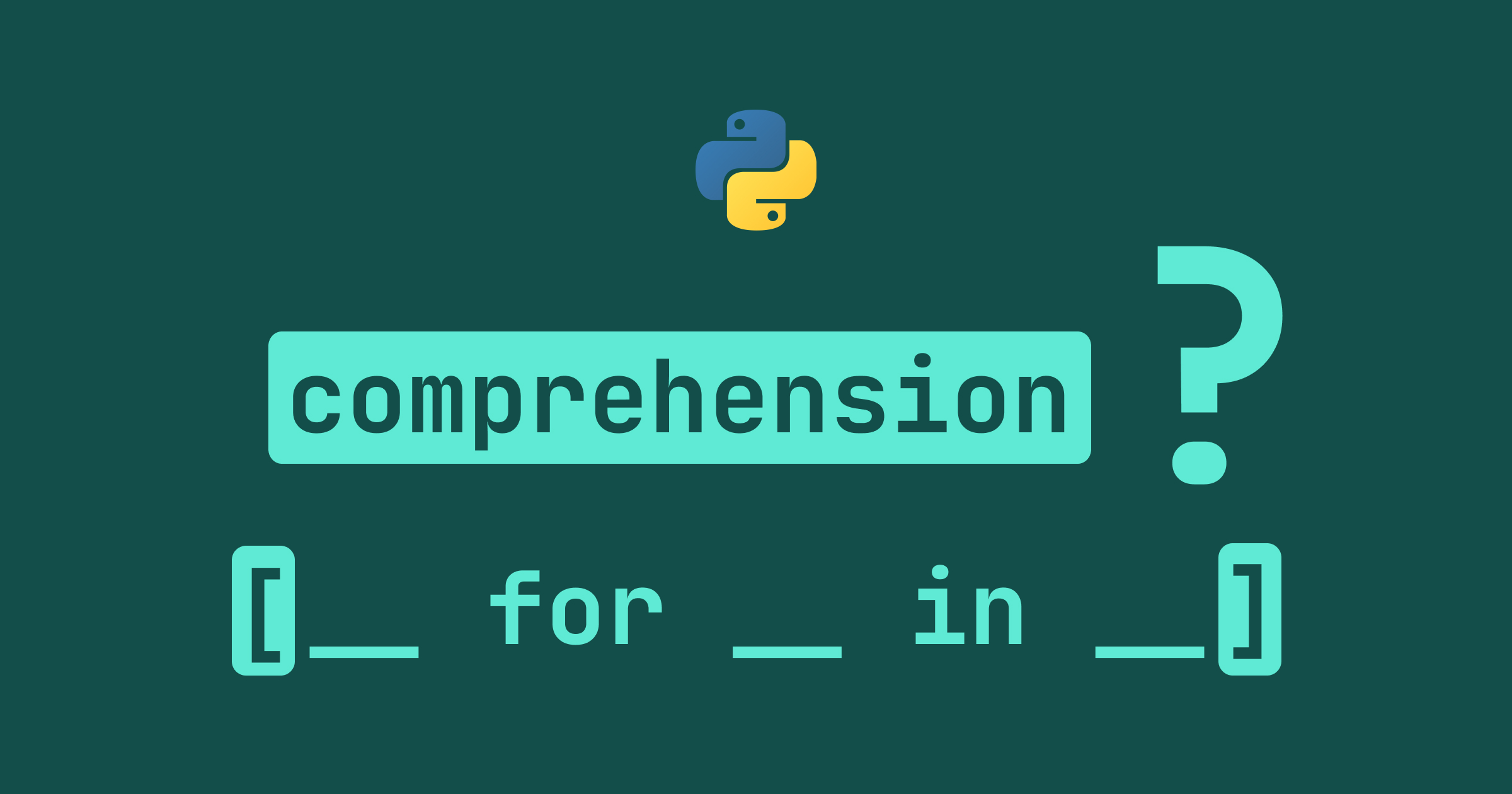 Why should we use comprehensions in Python?