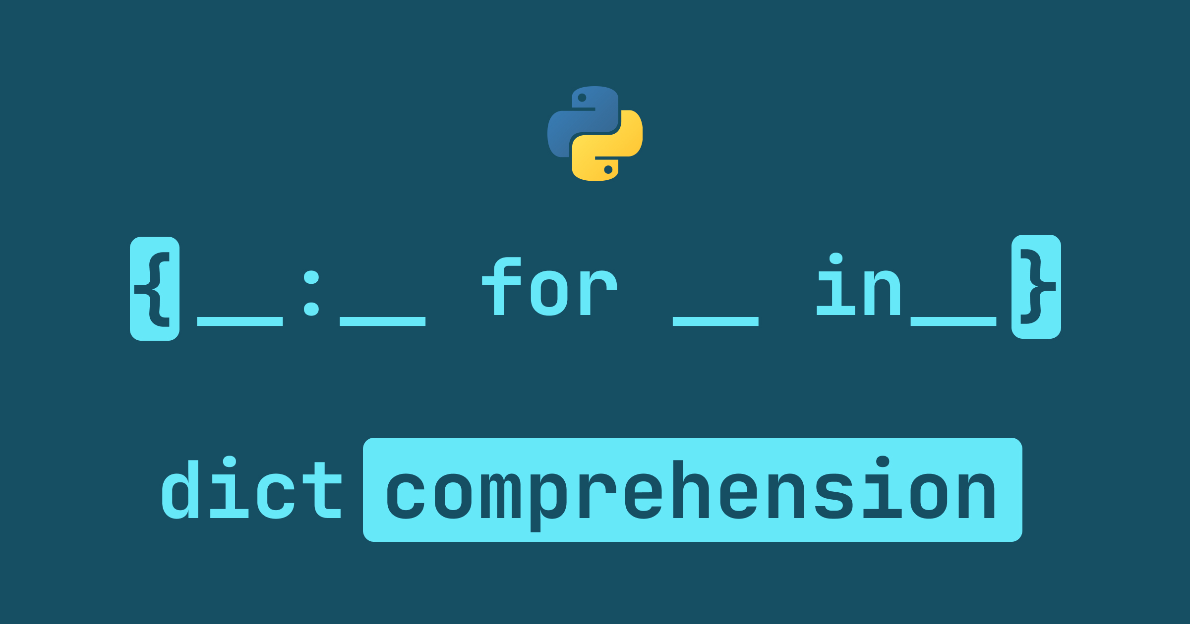 How to use dict comprehensions in Python