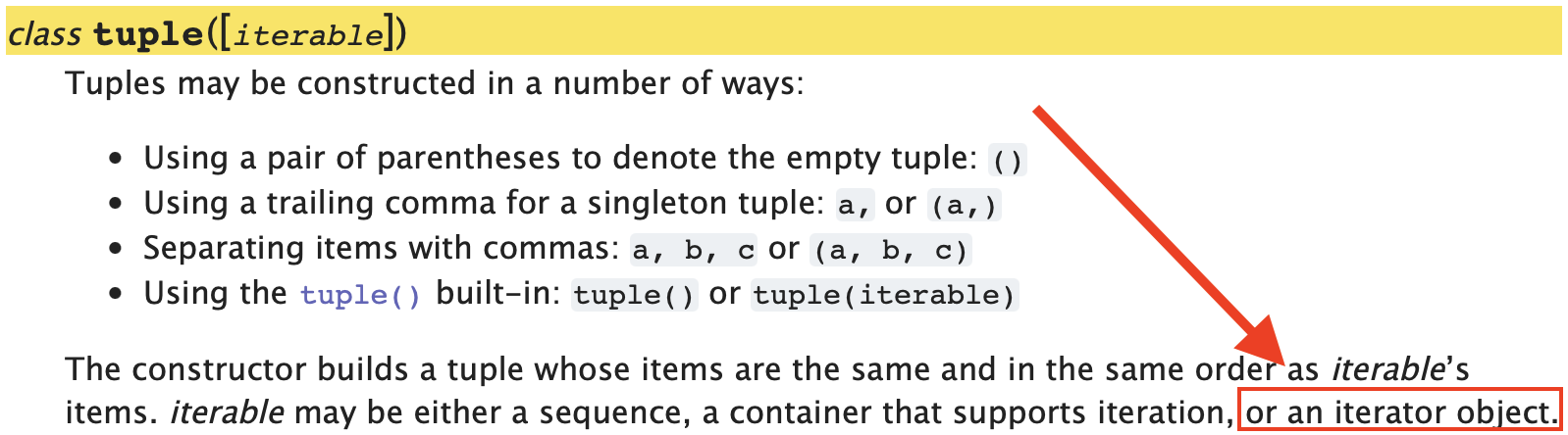 tuple documentation